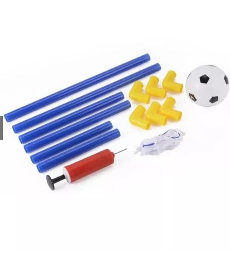 Kit Futebol Golzinho Mini Trave Rede, Bola E Bomba de encher brinquedo para menino