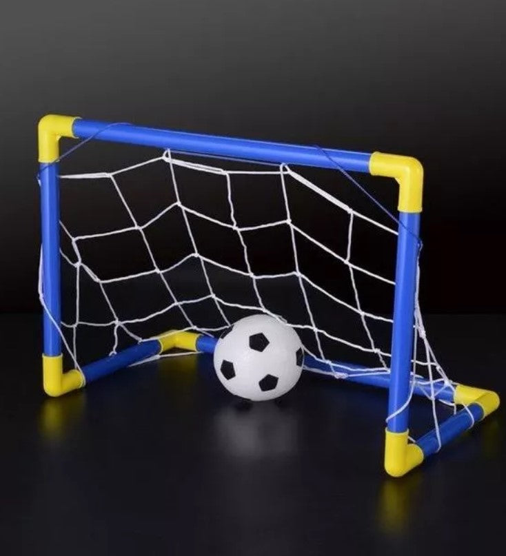 Kit Futebol Golzinho Mini Trave Rede, Bola E Bomba de encher brinquedo para menino