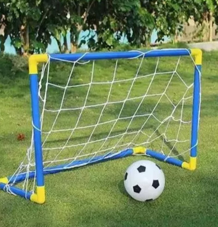 Kit Futebol Golzinho Mini Trave Rede, Bola E Bomba de encher brinquedo para menino