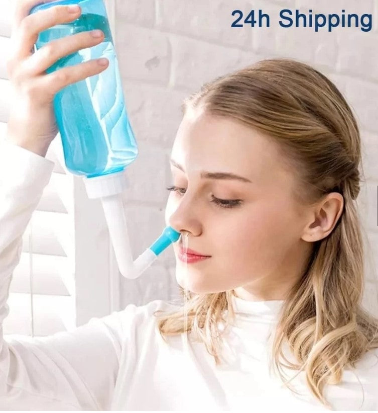 Higienizador Nasal para Alívio de Congestão e Sinusite - Disponível em 300ml